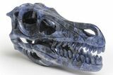Carved Sodalite Dinosaur Skull #218481-4